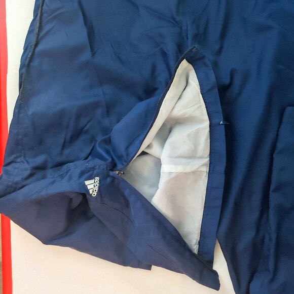 Adidas nylon sweatpants with insert lining blue men's size L Y2K - Picture 8 of 14
